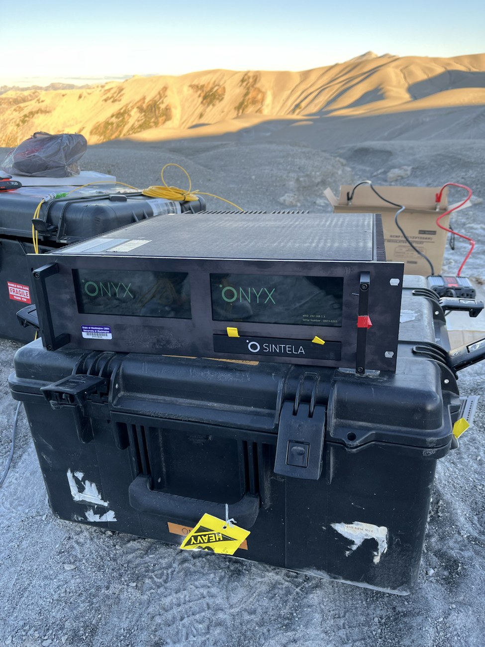 DAS instrument during Cordón Caulle fieldwork